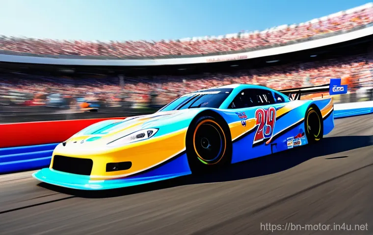 NASCAR 머신의 엔진 성능 - **Prompt: Engineering Marvel: The NASCAR V8 Engine's Precision.** A hyper-realistic, high-resolu...