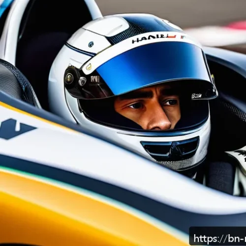 F1 머신의 안전 기준 - A high-tech Formula 1 race car cockpit showcasing the modern halo system made of strong steel framin...